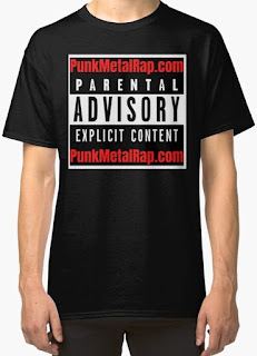 Punk Metal Rap T-Shirt as worn by the headless fan. PunkMetalRap.com