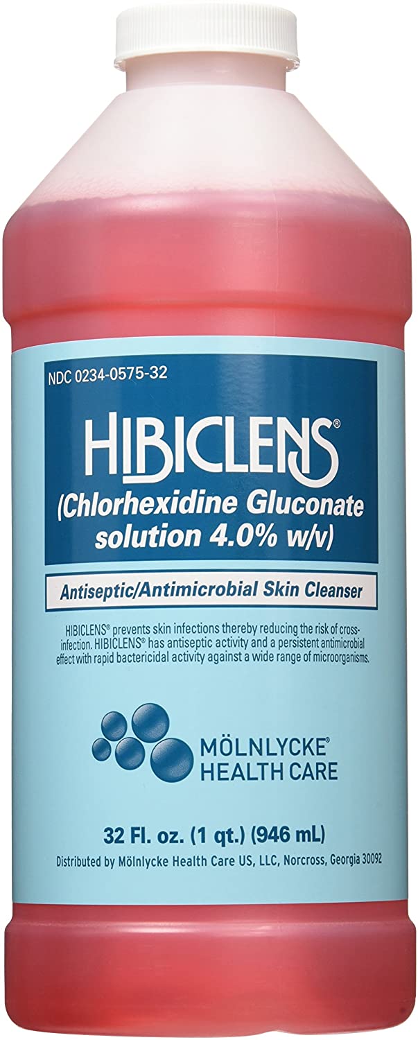 Hibiclens – Antimicrobial and Antiseptic Soap and Skin Cleanser – 32 oz – for Home and Hospital – 4% CHG