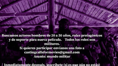 CASTING CALL CHI: Se buscan ACTORES de 20 a 50 años para PELÍCULA - ROLES PROTAGÓNICOS