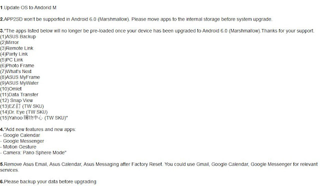 release note android 6.0