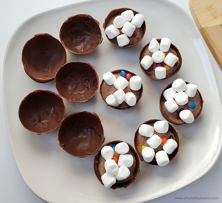 M&M Hot Cocoa Bombs