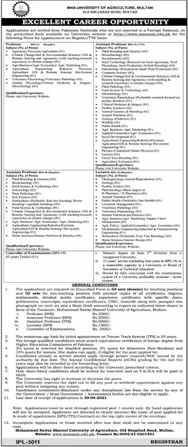 muhammad-nawaz-sharif-university-of-agriculture-jobs-2021-download-application-form