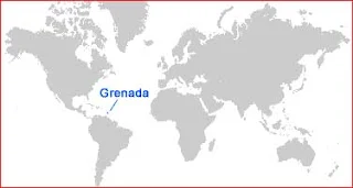 Gambar Peta letak Grenada