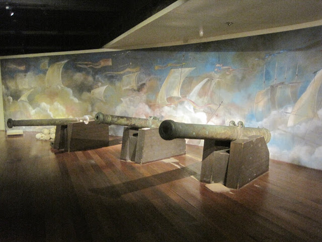沈没船サンディエゴ(San Diego)号展示、大砲