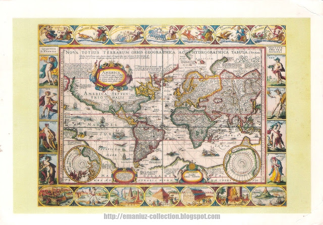 Postcard: Nova Totius Terrarum Orbis Geographica ac Hydrographica Tabula