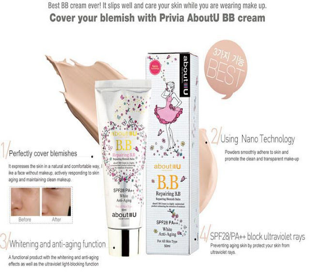 Privia-U; Repairing-BB-Cream; All-in-One-CC-Cream; bb-cream; cc-cream; makeup-korea; kosmetik-korea; beauty-blogger; alas-bedak; blogger-review