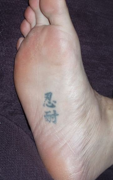Japanese foot tattoo design