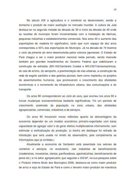 INVENTÁRIO DA OFERTA E INFRAESTRUTURA TURÍSTICA DE SANTARÉM – Pará – Amazônia – Brasil / ANO BASE 2013  -  I. INFRAESTRUTURA DE APOIO AO TURISMO