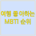 여행좋아하는 MBTI 순위