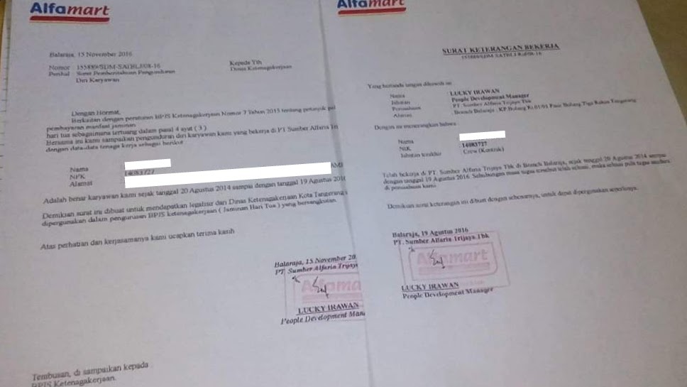 Contoh Surat Paklaring Alfamart Pt Sumber Alfaria Trijaya Lowongankerjacareer Com Download Biro Kerasindo JASA PEMBUATAN PAKLARING TERPERCAYA Format 768 x 1086 pixel.