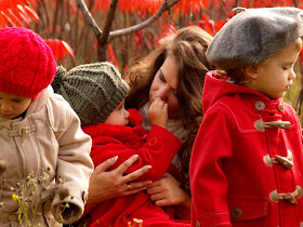 Beautiful photo session with children in Autumn 
