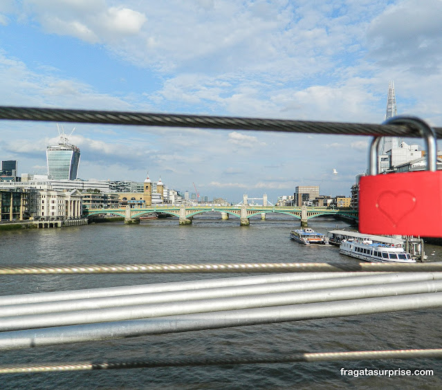 Londres vista da Millenium Bridge