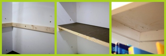 DIY book shelves