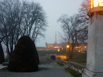 Foggy Victor Statue in Belgrade by Igor L.