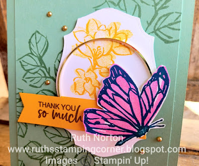 stampin' up, a touch of ink