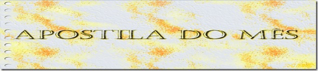 APOSTILA DO MÊS