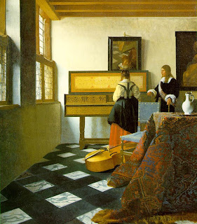 Vermeer - The Music Lesson (c) The Royal Collection