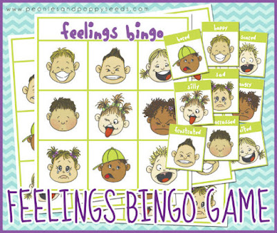 Juego de educación emocional: identificar emociones Bingo 