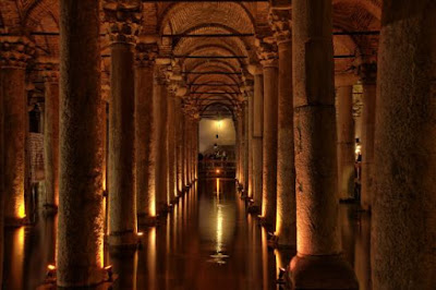 La Cisterna Basílica en Estambul, Turquía