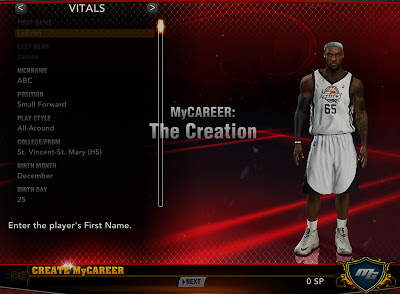 NBA 2K13 MyCareer Create A Real NBA Player