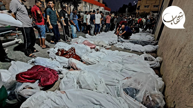 The victims of Jabalia Refugee Camp massacre on Tuesday in Gaza