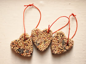 DIY Birdseed ornaments