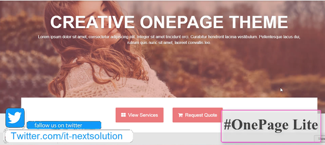 one page lite Free WordPree Themes by it-nextbd