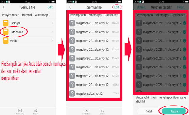 Cara mudah cepat hapus file sampah  yang terembunyi di HP