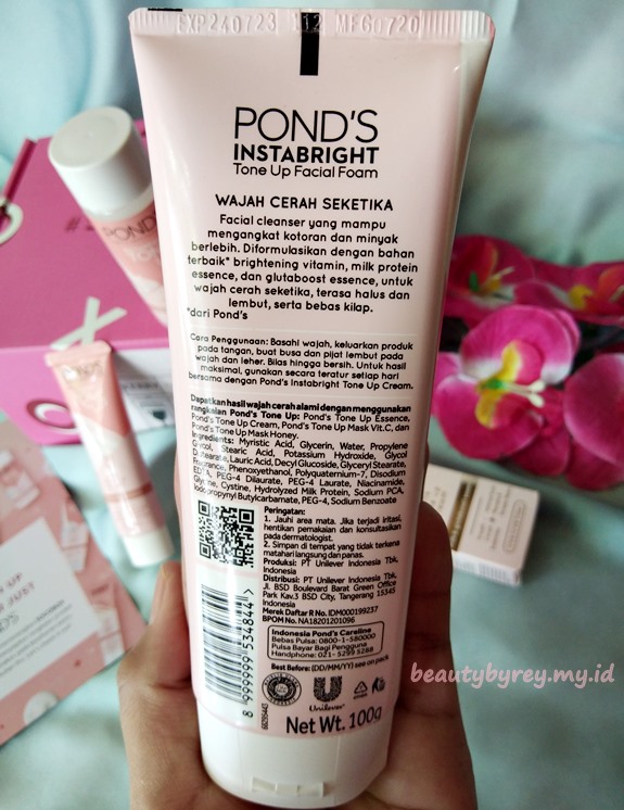 Review Pond's Instabright Tone Up Milk Facial Foam Di Kulit Normal