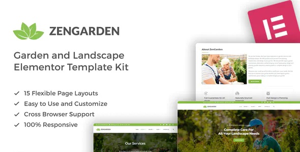 Best Garden & Landscape Elementor Template Kit