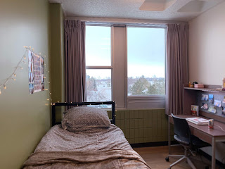 University of Regina in Saskatchewan Canada College West dorm room