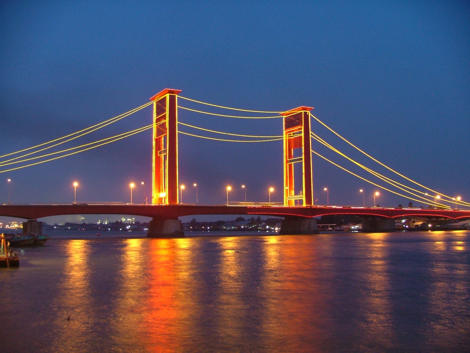 Pemandangan Kota Palembang Indonesia Betara