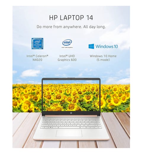 HP 14-dq0030nr Intel Celeron N4020 4 GB RAM Laptop