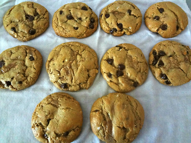 Whole Wheat Butter-less Peanut Butter Chocolate Chip Cookies