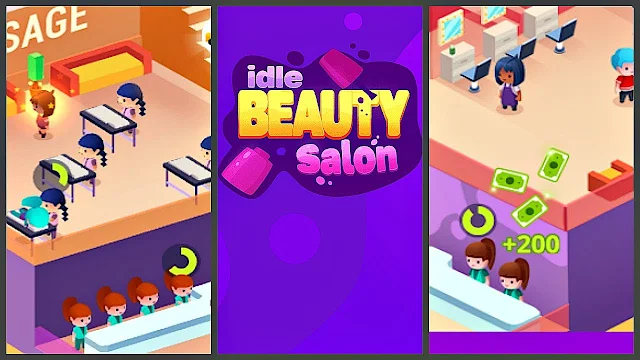 Idle Beauty Salon: Hair and nails parlor simulator Makeover, hairstyle, nails — these services are always in demand. Create your idle beauty salon business and help people look beautiful!