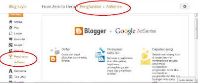 Menampilkan Tab Penghasilan (Earning) AdSense