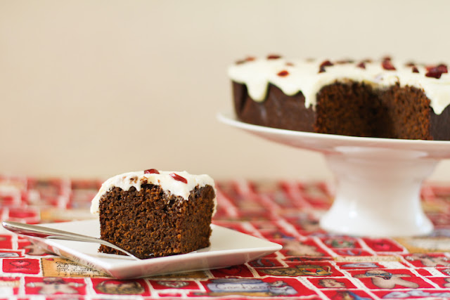 Food Lust People Love: Satisfy your gingerbread cravings this year with my pumped up orange cranberry gingerbread. Cover it with orange cream cheese icing or just a sprinkle of powdered sugar. Gorgeous, either way.