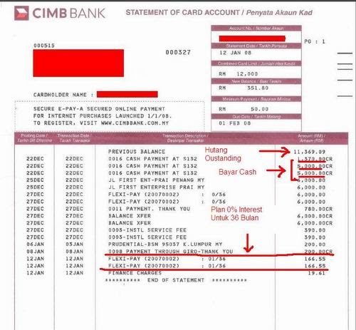 Contoh Surat Belum Menerima Penyata Bank