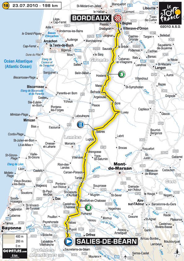 tour de france map 2010. Tour de France -- Stage 17