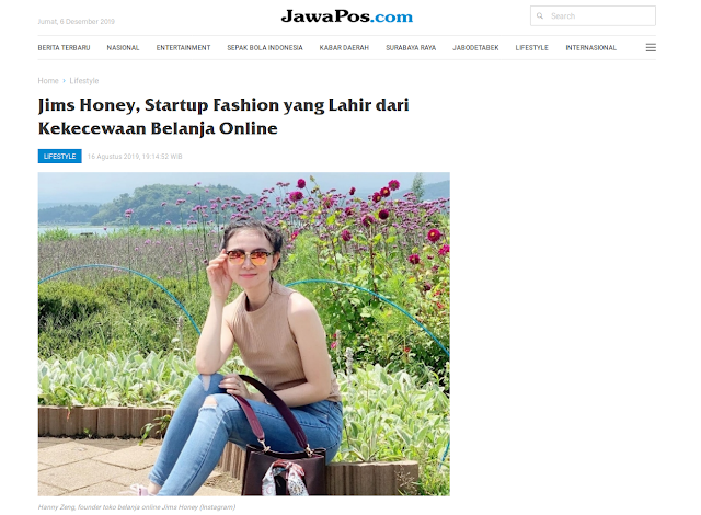 Jims Honey, Startup Fashion yang Lahir dari Kekecewaan Belanja Online