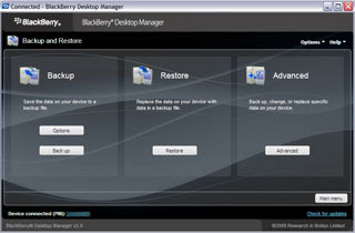 Descargar BlackBerry Desktop Manager 5.0.1 gratis