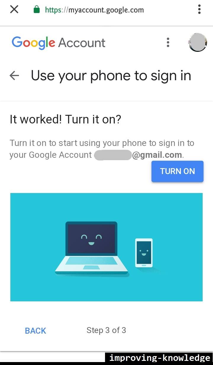 Sign in with your phone instead of a password