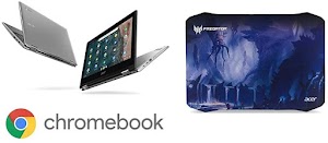 Grindbuy Acer Chromebook Spin 311 Convertible Laptop, Intel Celeron N4020 + PREDATOR MOUSEPAD Trendingcore 2020