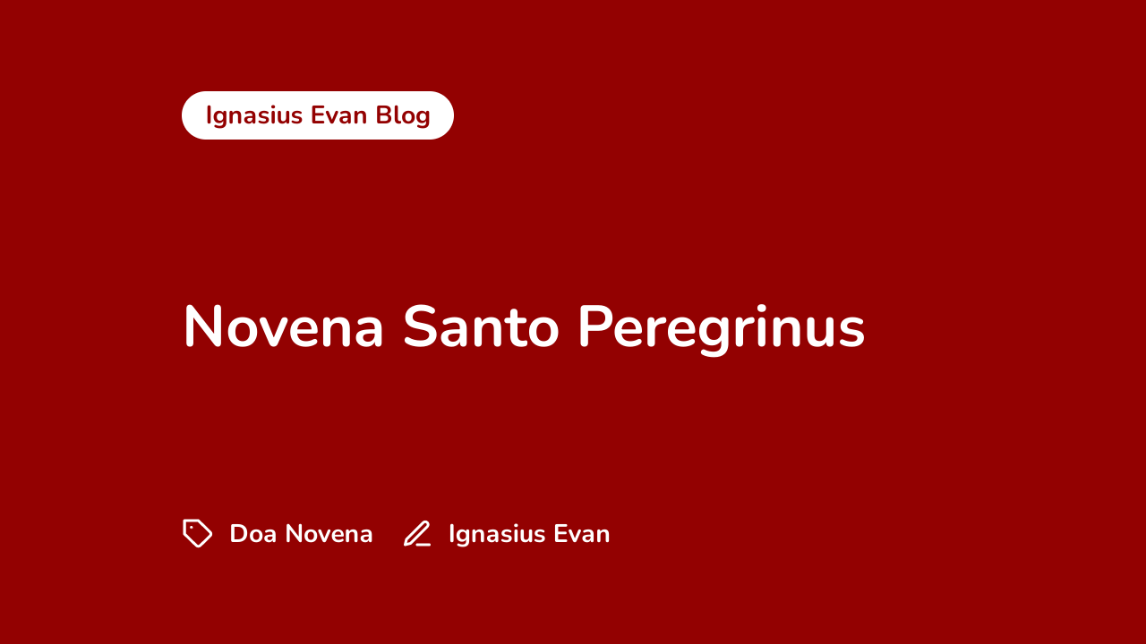 Novena Santo Peregrinus