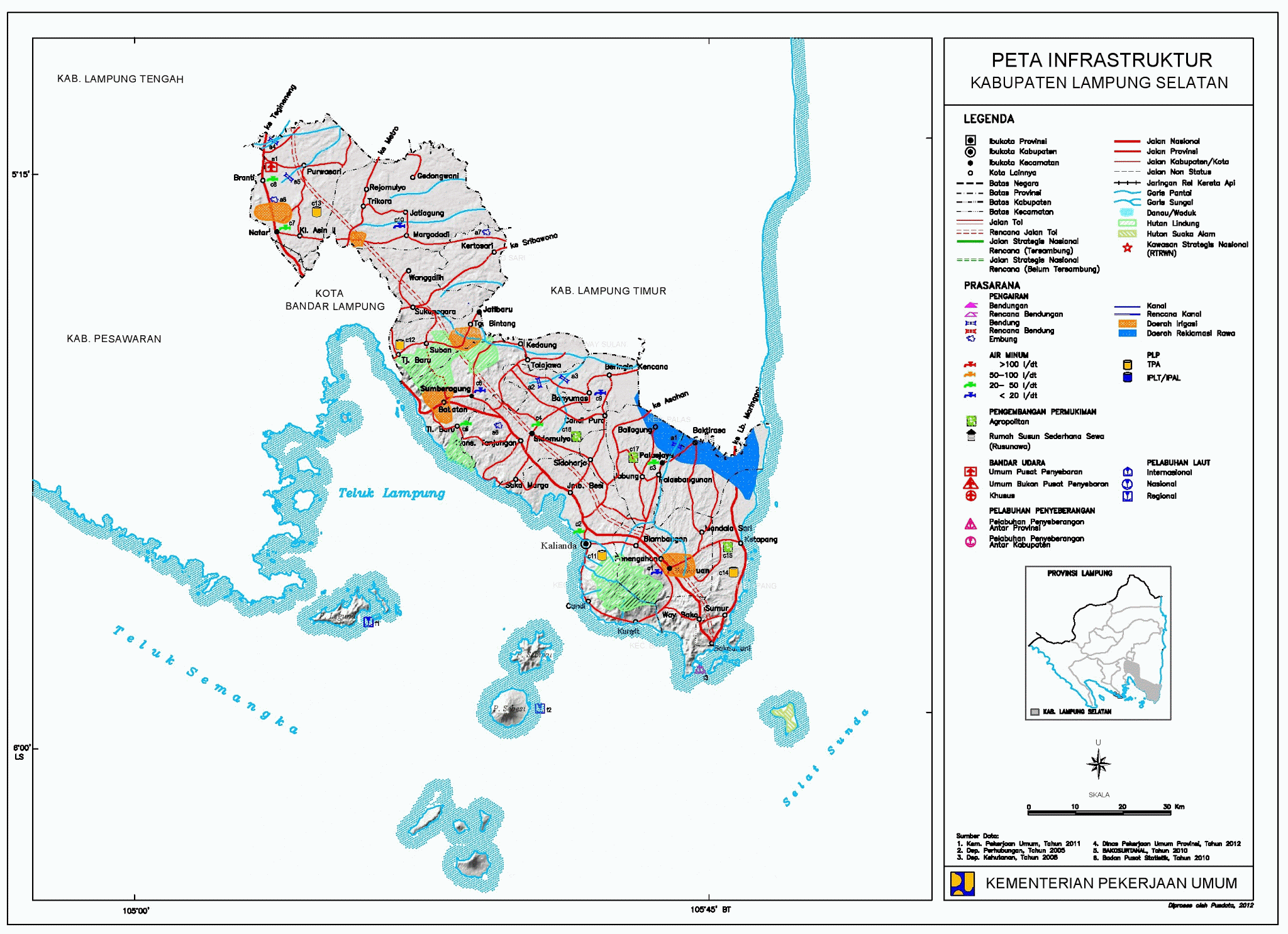  Peta  Kota Peta  Kabupaten Lampung  Selatan 