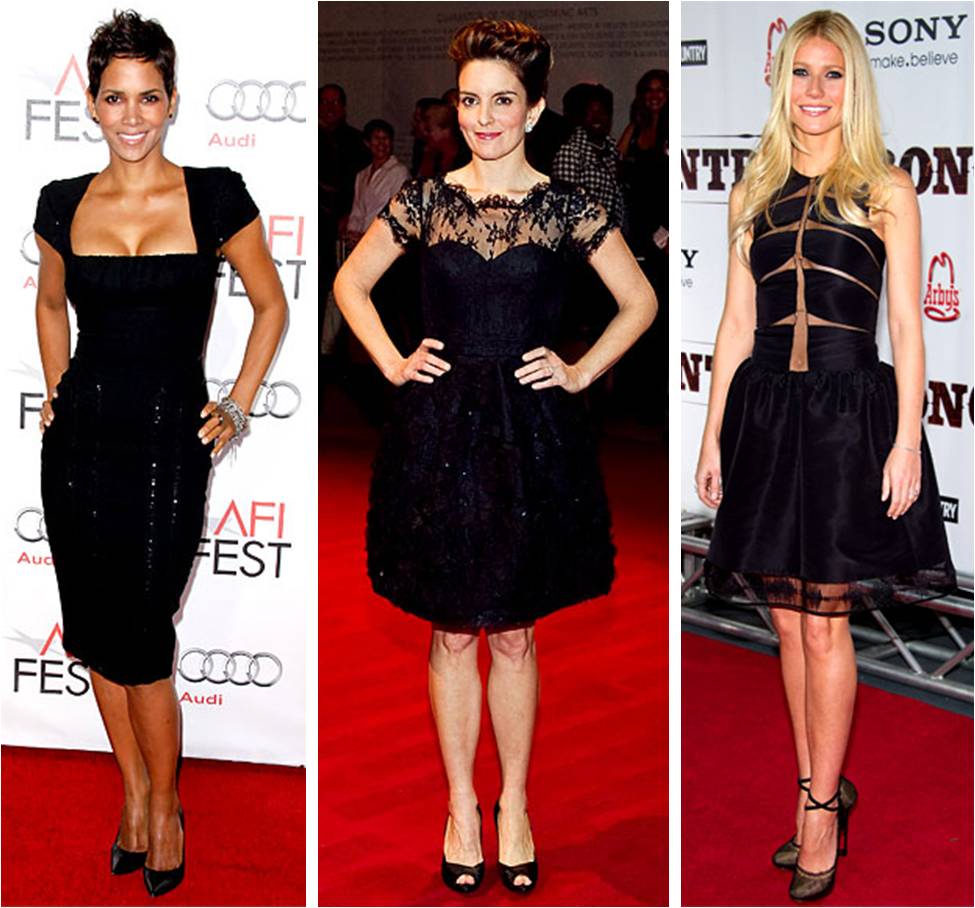 Tiny Fey, Halle Berry, Gwyneth Paltrow Sizzle in Black