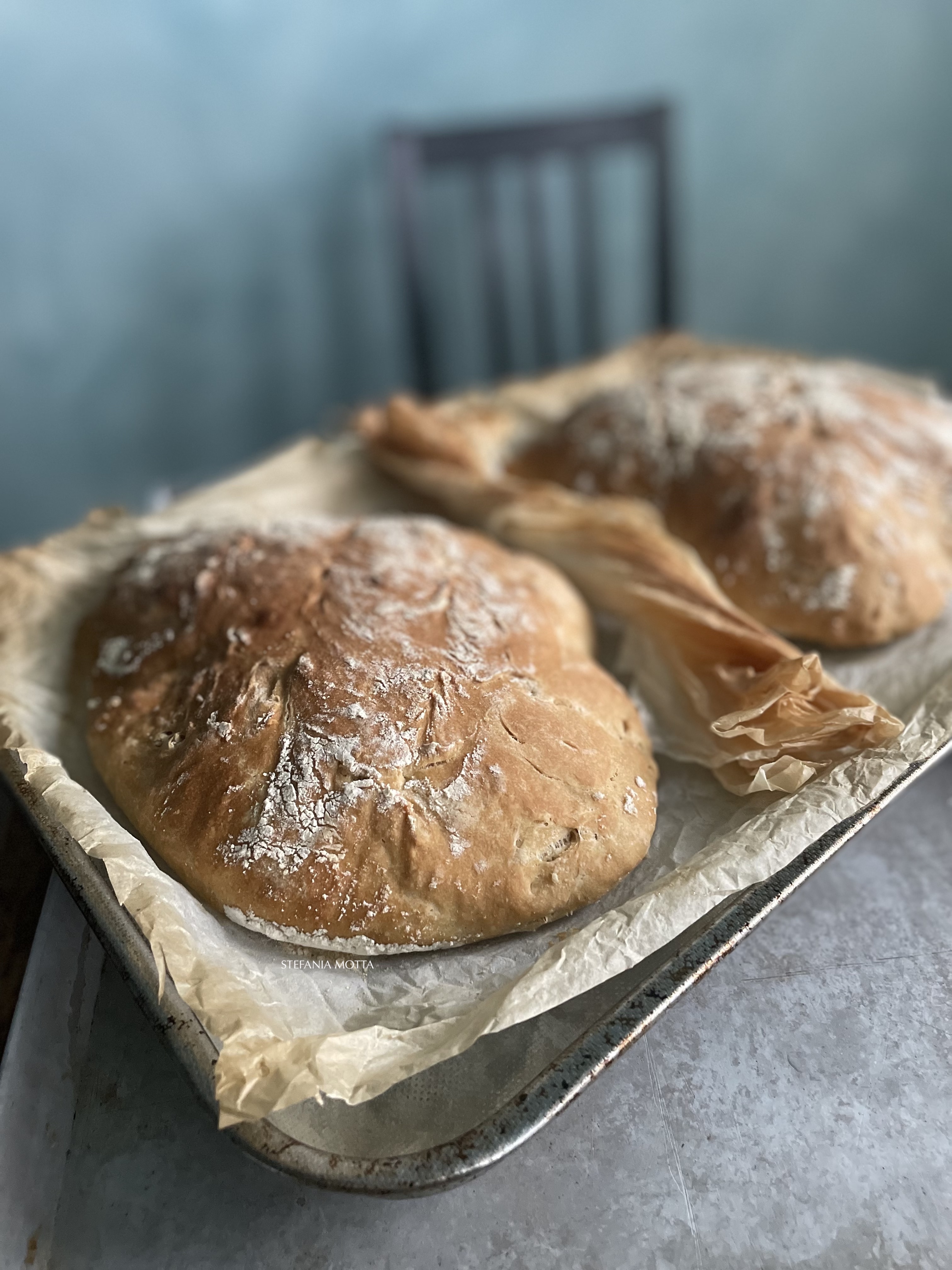 PANE FACILE E SENZA IMPASTO. Ricetta.