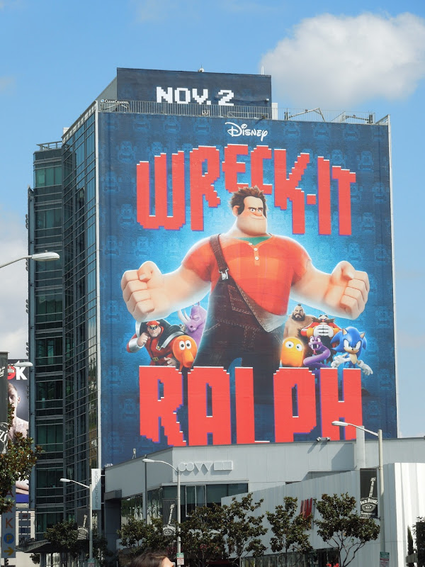 Giant Wreck It Ralph movie billboard