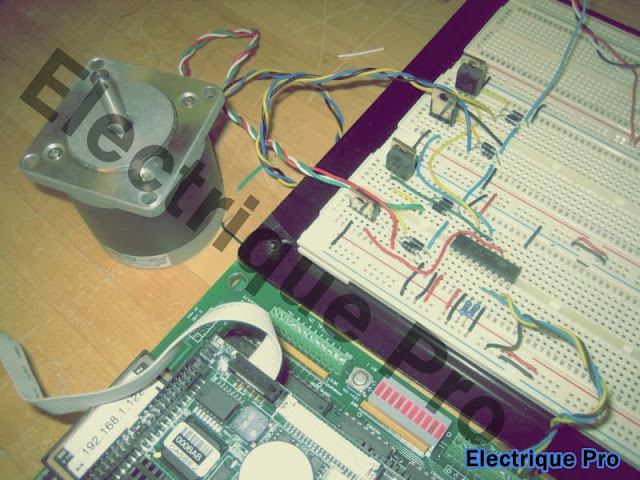 control unipolar stepper motor