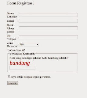 Membuat Form Registrasi dengan Menggunakan Javascript 